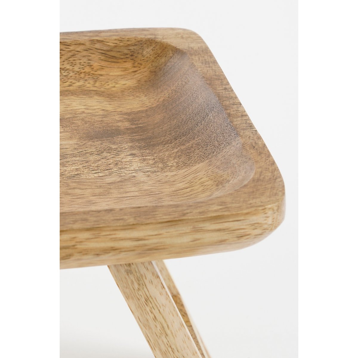 Duko dienblad van mangohout, 40 x 15 x 14,5 cm