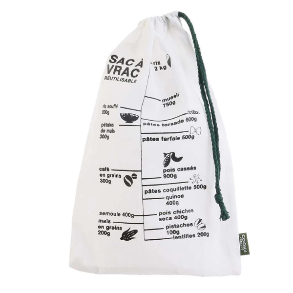 Herbruikbare broodzak van gerecycled rPET 19,5 × 32 cm