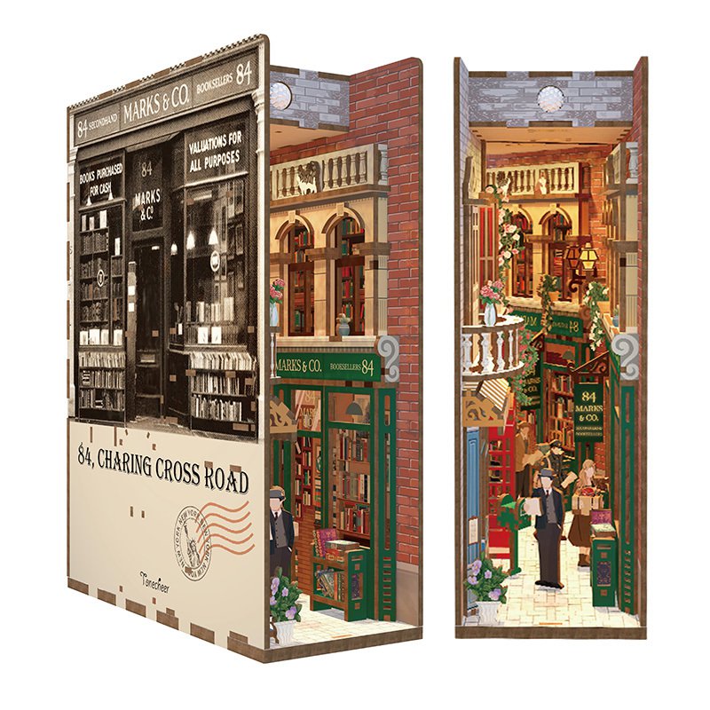 DIY book nook 84 Charing Cross Road, 24,5 cm
