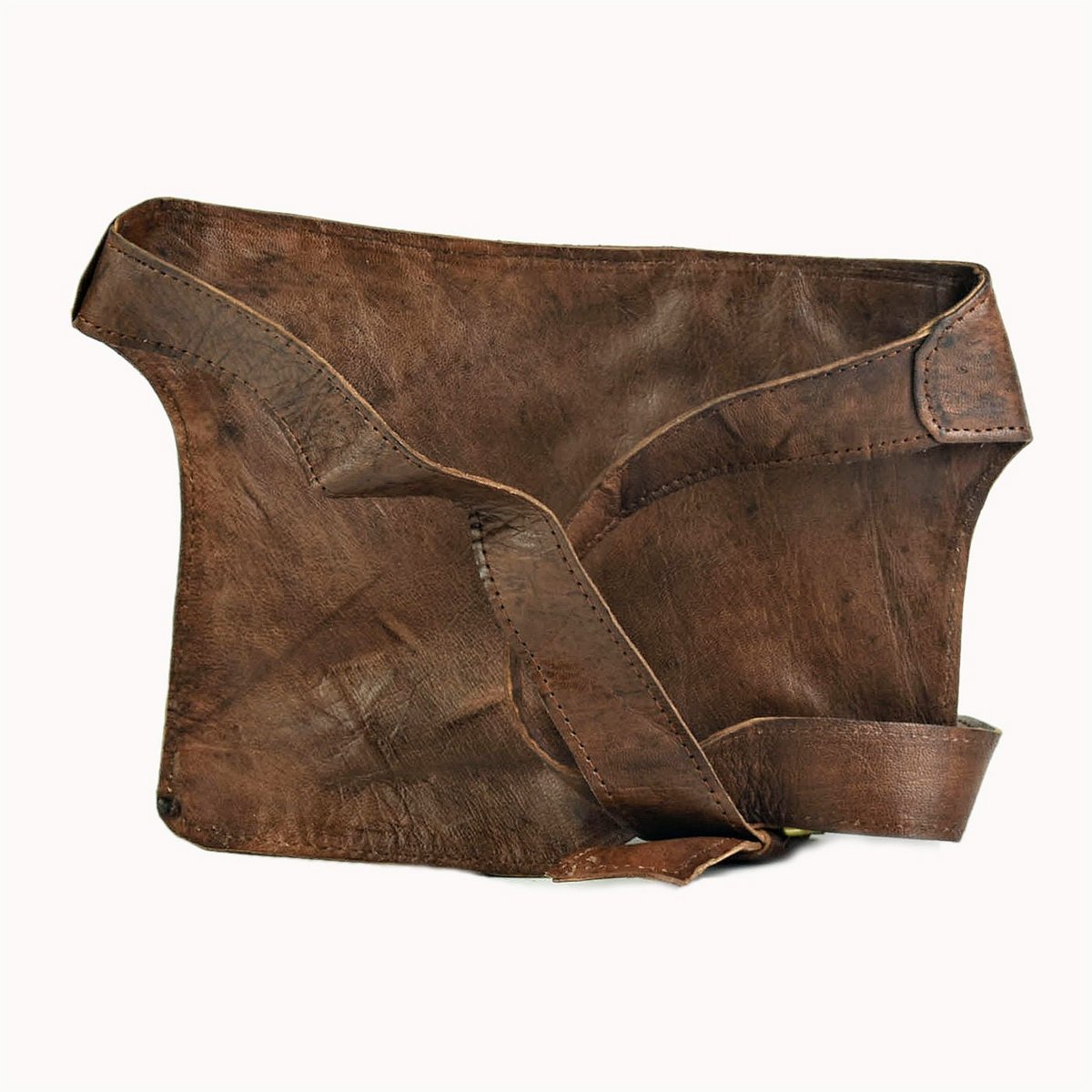 Bari leren heuptas met 3 vakken, 25 × 20 cm