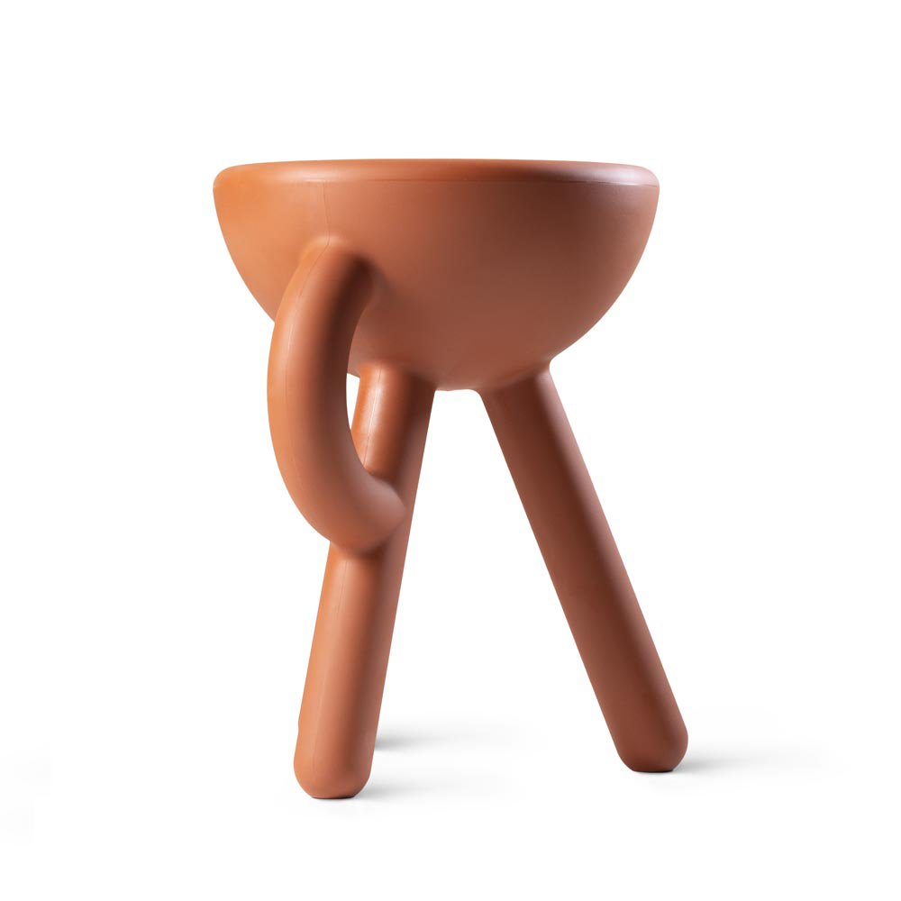 Tubby kruk, bijzettafel, sand, 38 × 33 × 45 cm