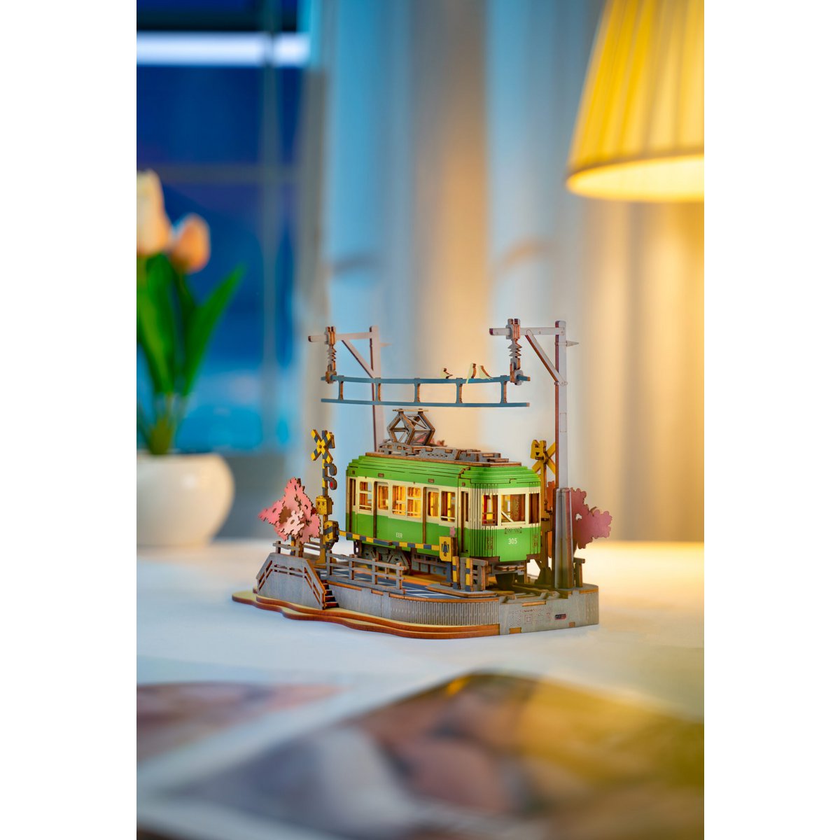 DIY 3D houten model Sakura Journey 23,2 x 14 x 16,7 cm