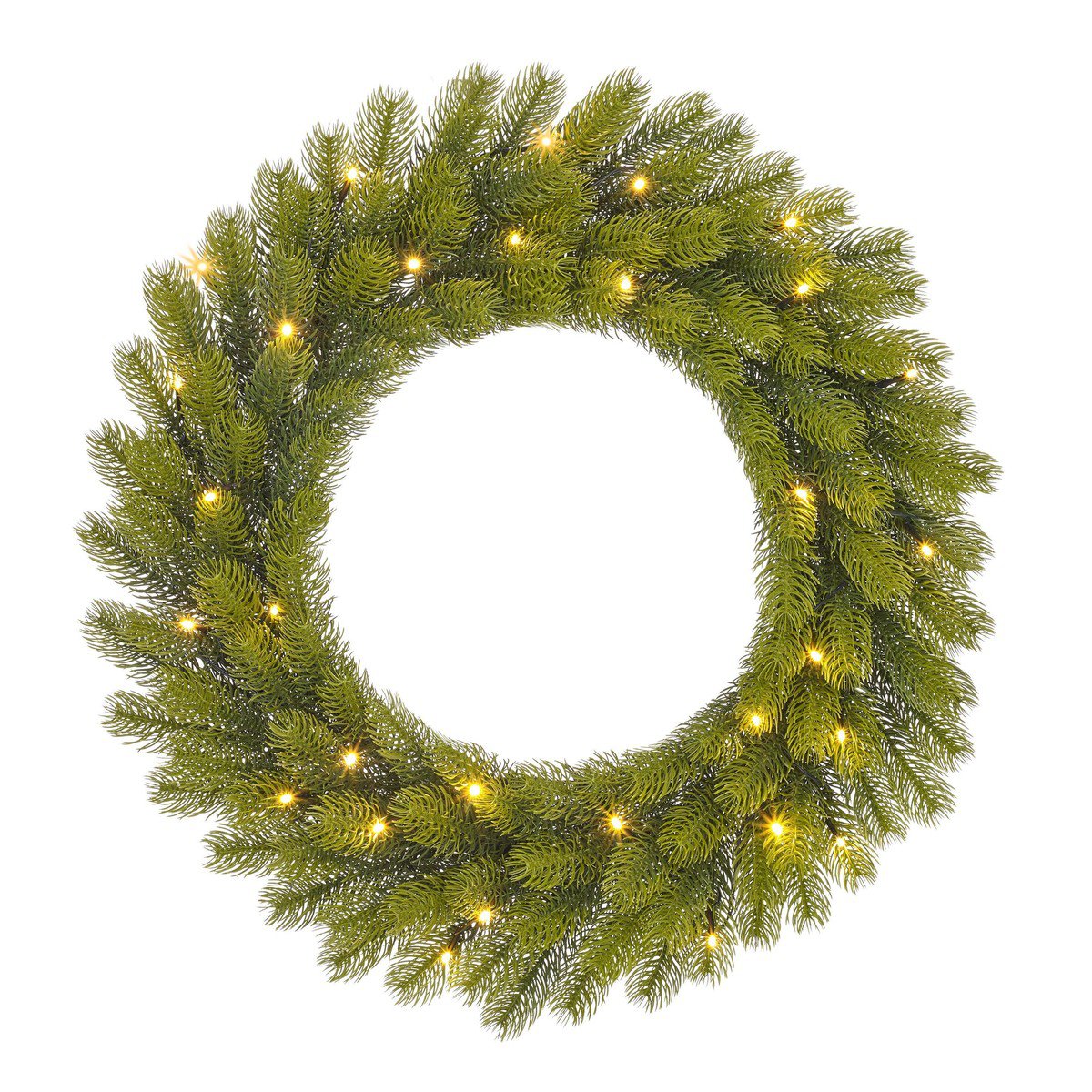 Nigata kerstkrans met verlichting, Ø 60 cm