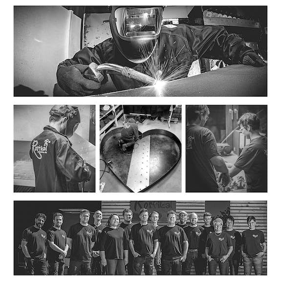 Metalen decoratie vlinder, 18 cm x 12,5 cm