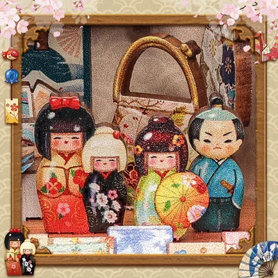 Tsukino Eogi miniatuurhuisje, 14 × 14 × 19 cm