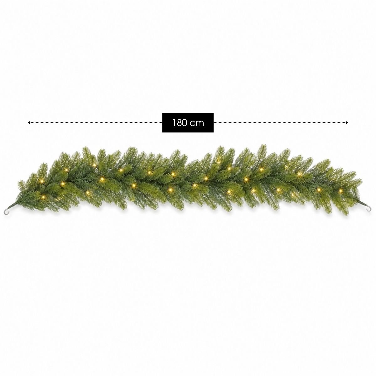 Nagoya guirlande met verlichting, 180 cm, Ø 20 cm