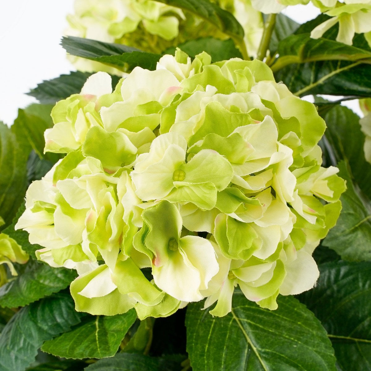 Hortensia kunstplant groen, 45 cm