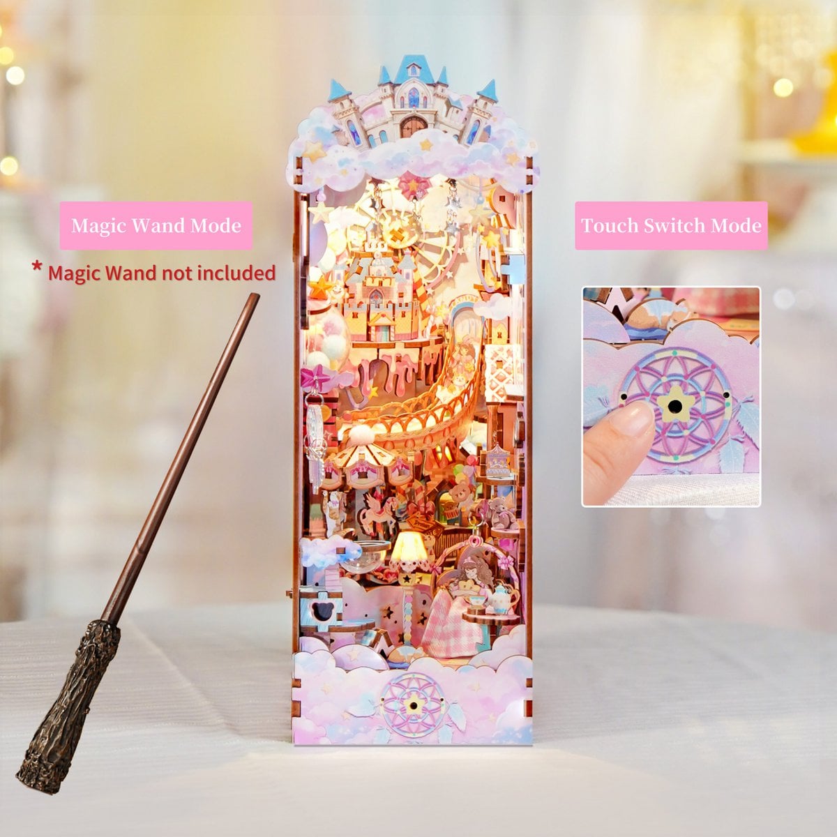 Sweet Dream book nook, 10,5 × 18,7 × 28,4 cm