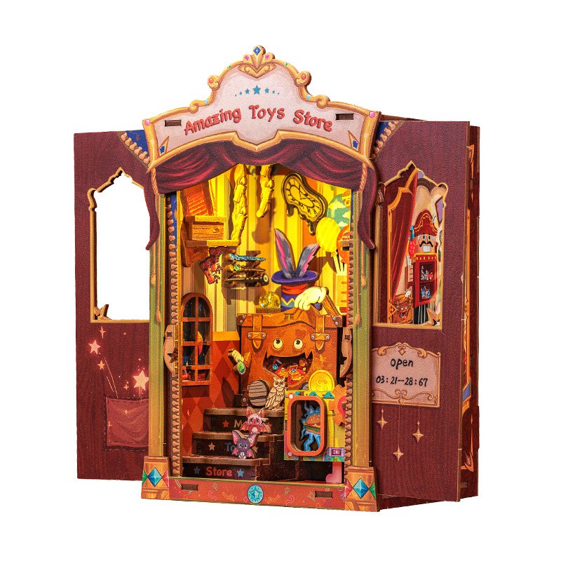 DIY book nook Amazing Toy Store, 17 cm