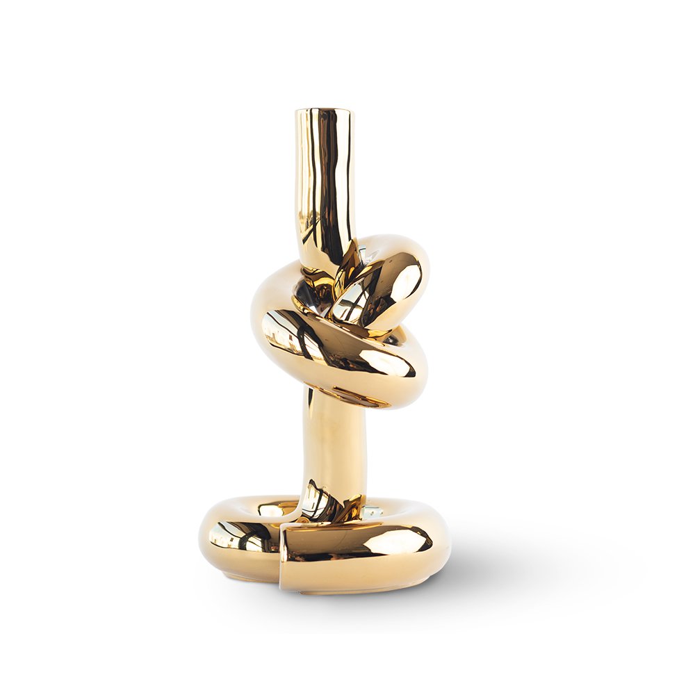 Knotted CandleHolder kandelaar, 13 × 12 × 23 cm