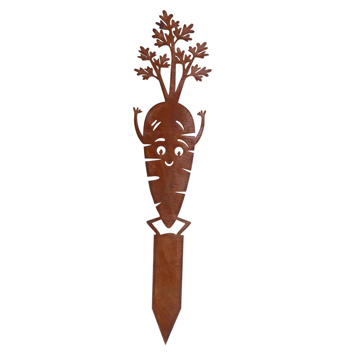 Wortel tuinsteker met roestpatina, 22,5 cm