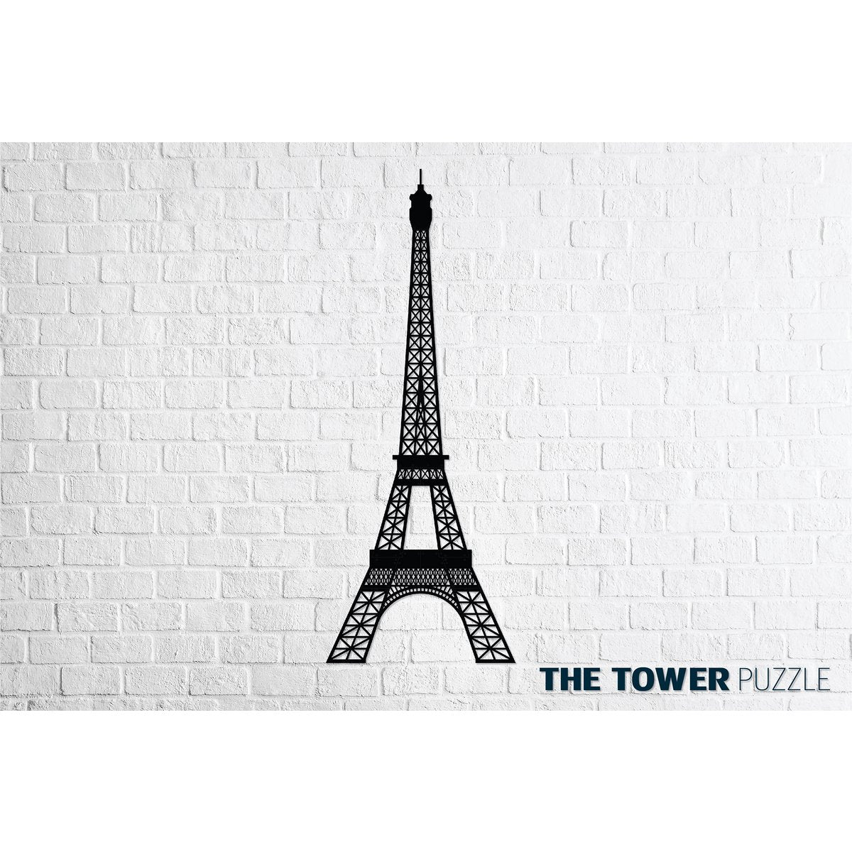 Houten wanddecoratie Eiffel Tower 50 x 130 cm