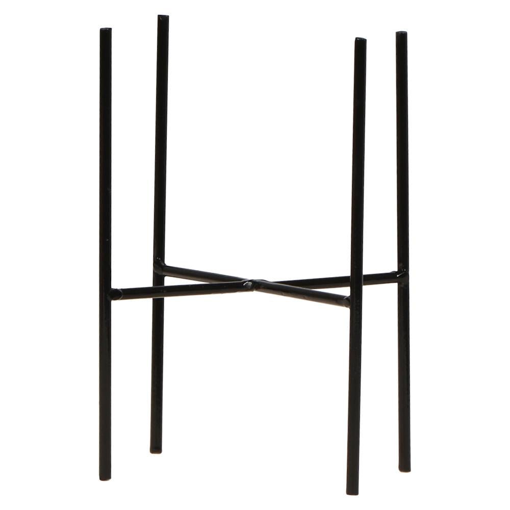 Metalen plantenstandaard, zwart, Ø 14 cm, 18,5 cm hoog