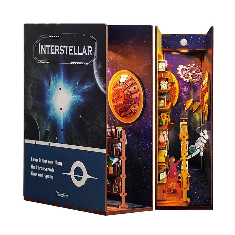 DIY book nook interstellar bookend, 24,5 cm