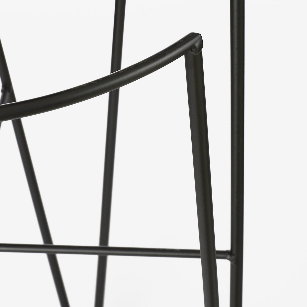 Blom plantenstandaard, zwart, 29.5 × 29.5 × 50 cm