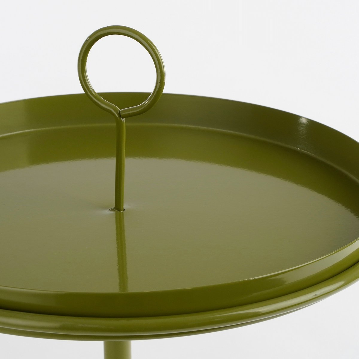 Aston metalen dienblad met klem, H30 x Ø31 cm