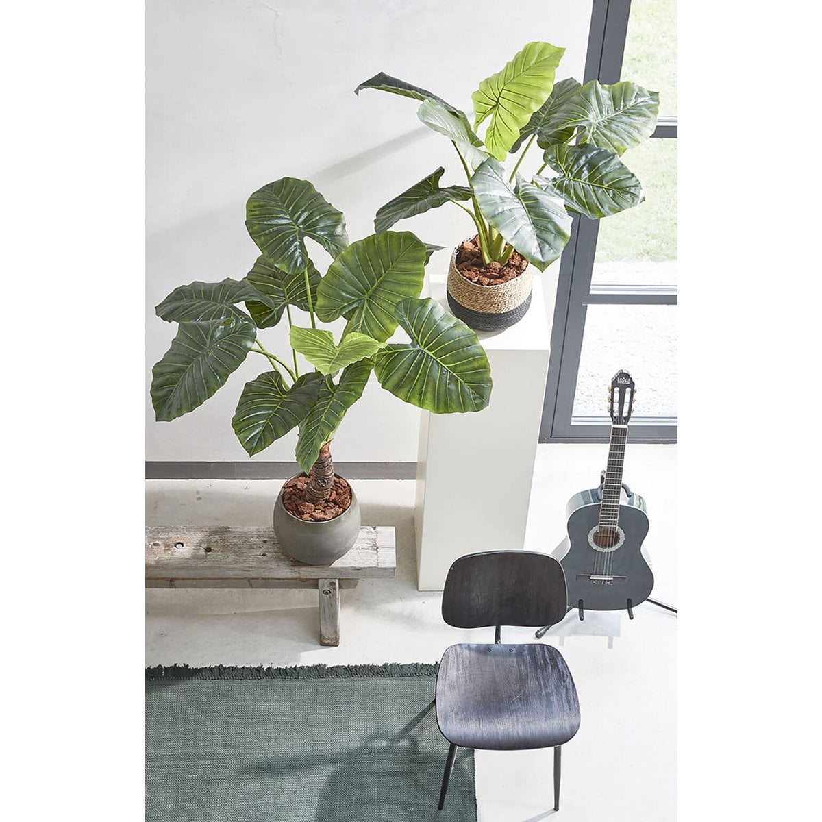 Taro kunstplant, 100 cm