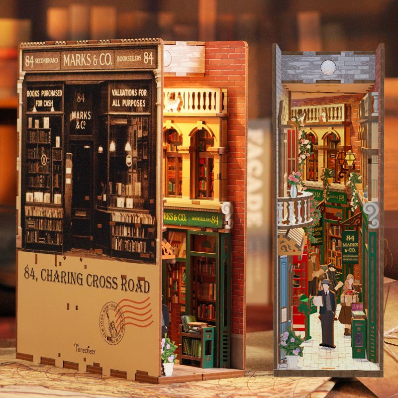 DIY book nook 84 Charing Cross Road, 24,5 cm