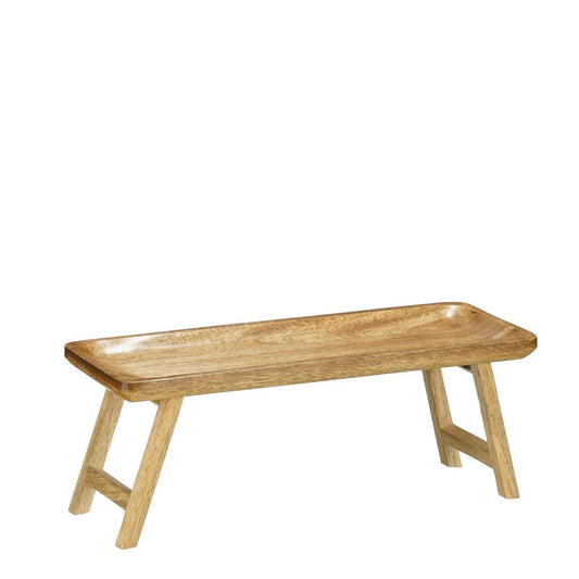 Duko dienblad van mangohout, 40 x 15 x 14,5 cm