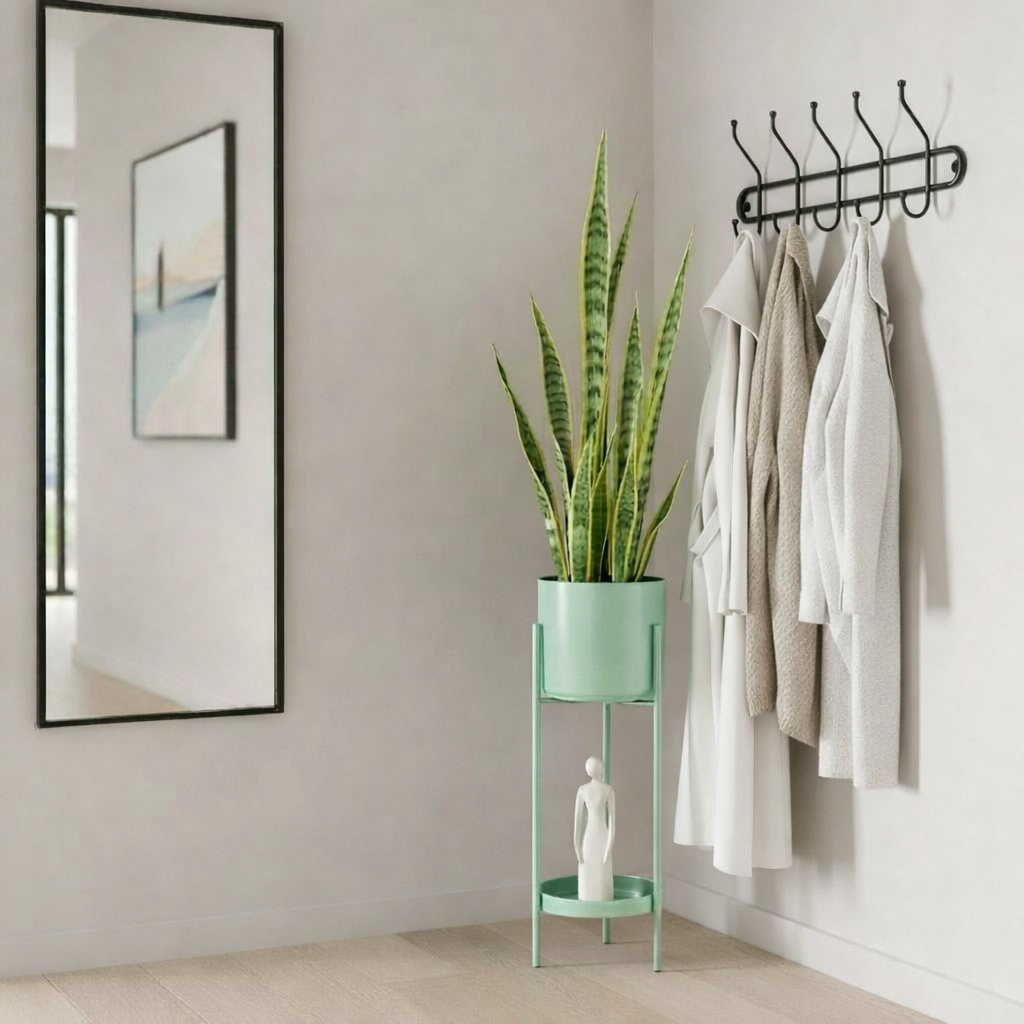 Colyn bloempot op standaard groen Ø 19 × 60 cm