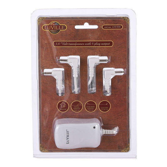 Kerstdorp switch adapter voor 4 miniaturen, 3 V