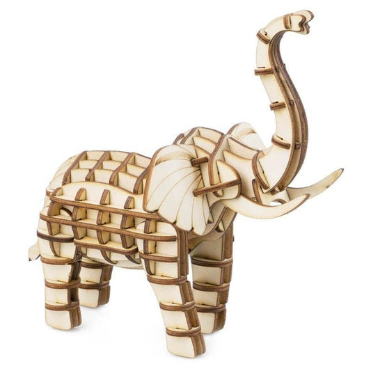 3D houten puzzel olifant 13 × 8 × 13 cm – 68 stukjes