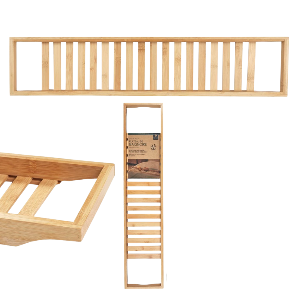 Bamboe badrek, 68 x 14,5 x 3,5 cm