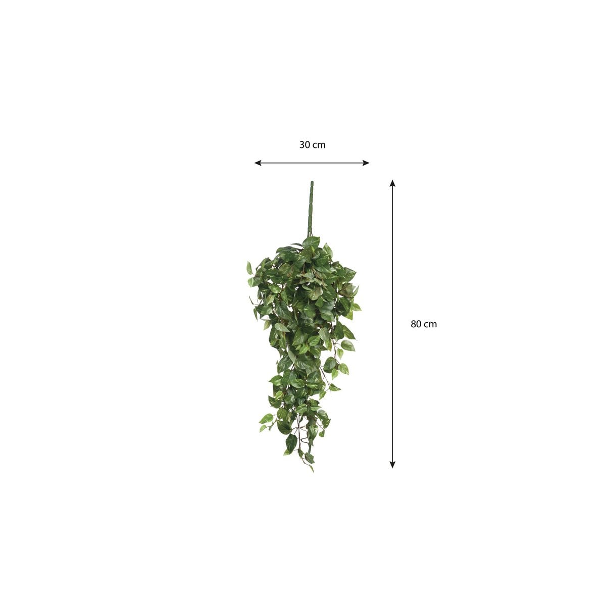 Scindapsus, hangende kunstplant, 80 cm