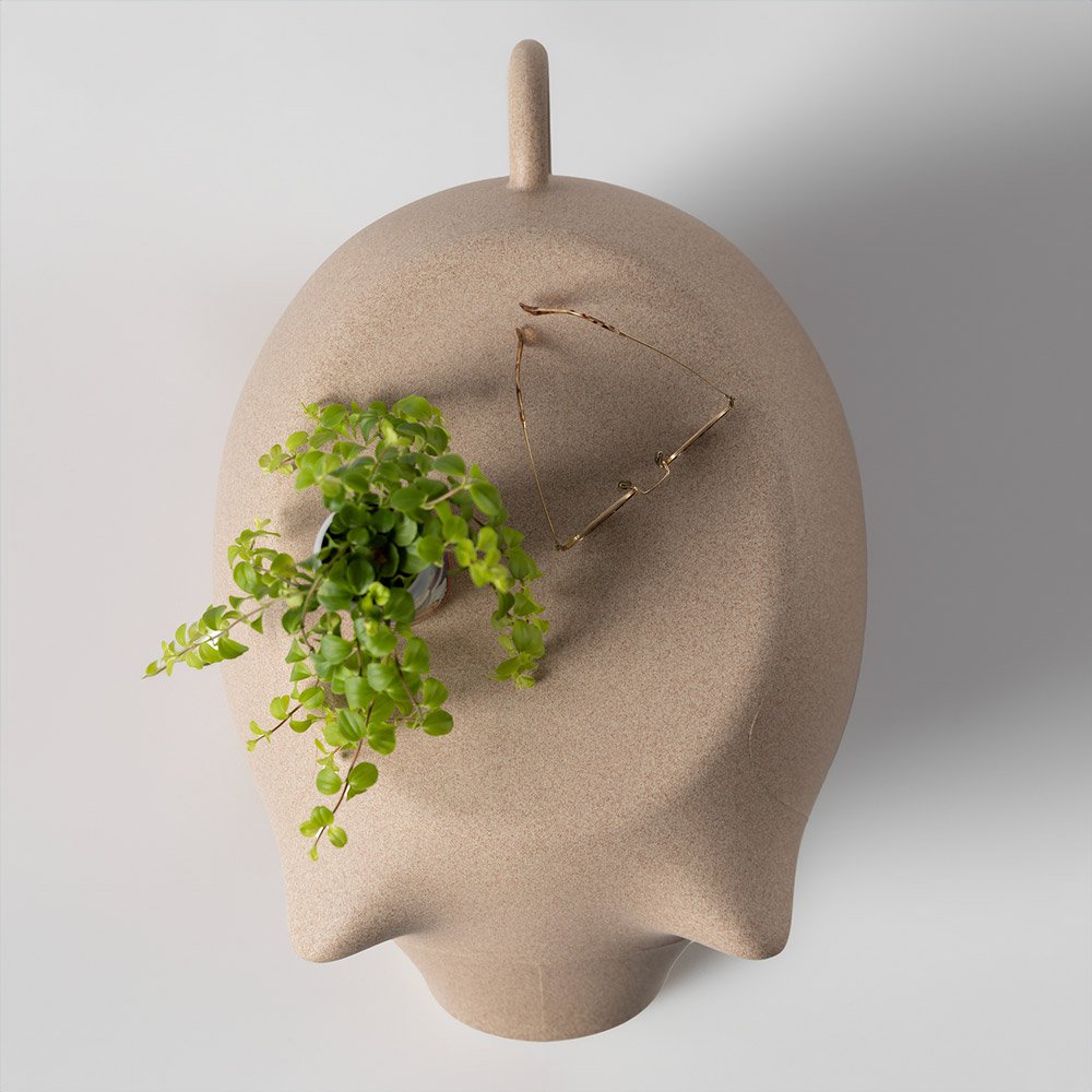 Sidepig bijzettafel, gerecycled kunststof, 67 × 45 × 45 cm