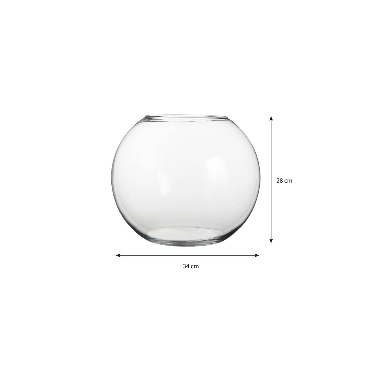 Vaas Babet glas, 28 x 34 cm