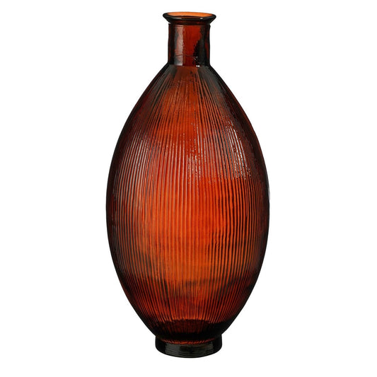 Mica Decorations Firenza Flesvaas – Glas Bruin (H59 x Ø29 cm)