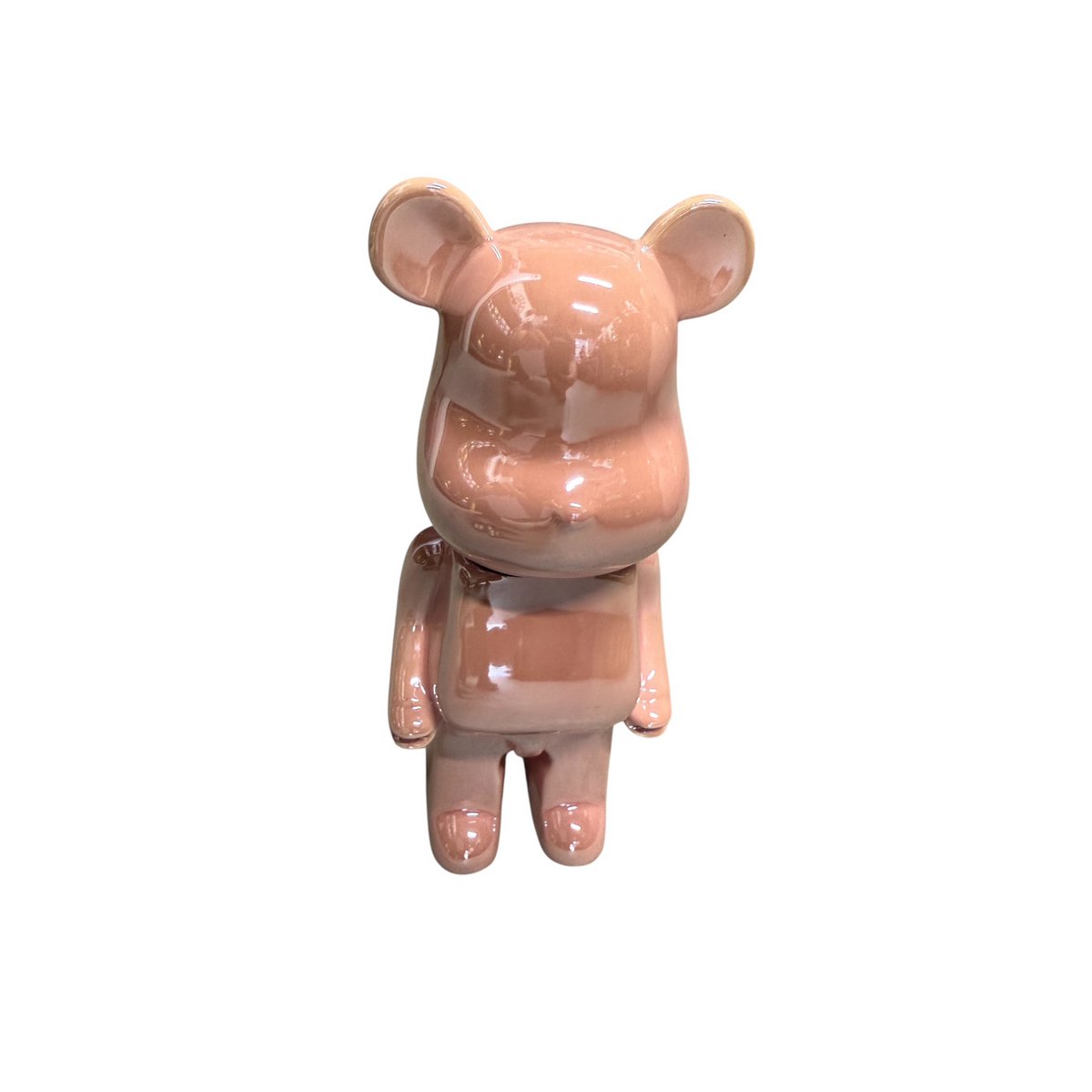 Beer van keramiek, roze, 21,5 cm