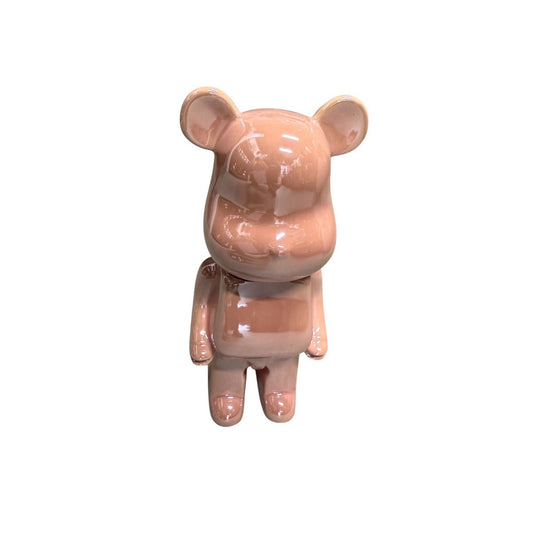 Beer van keramiek, roze, 21,5 cm