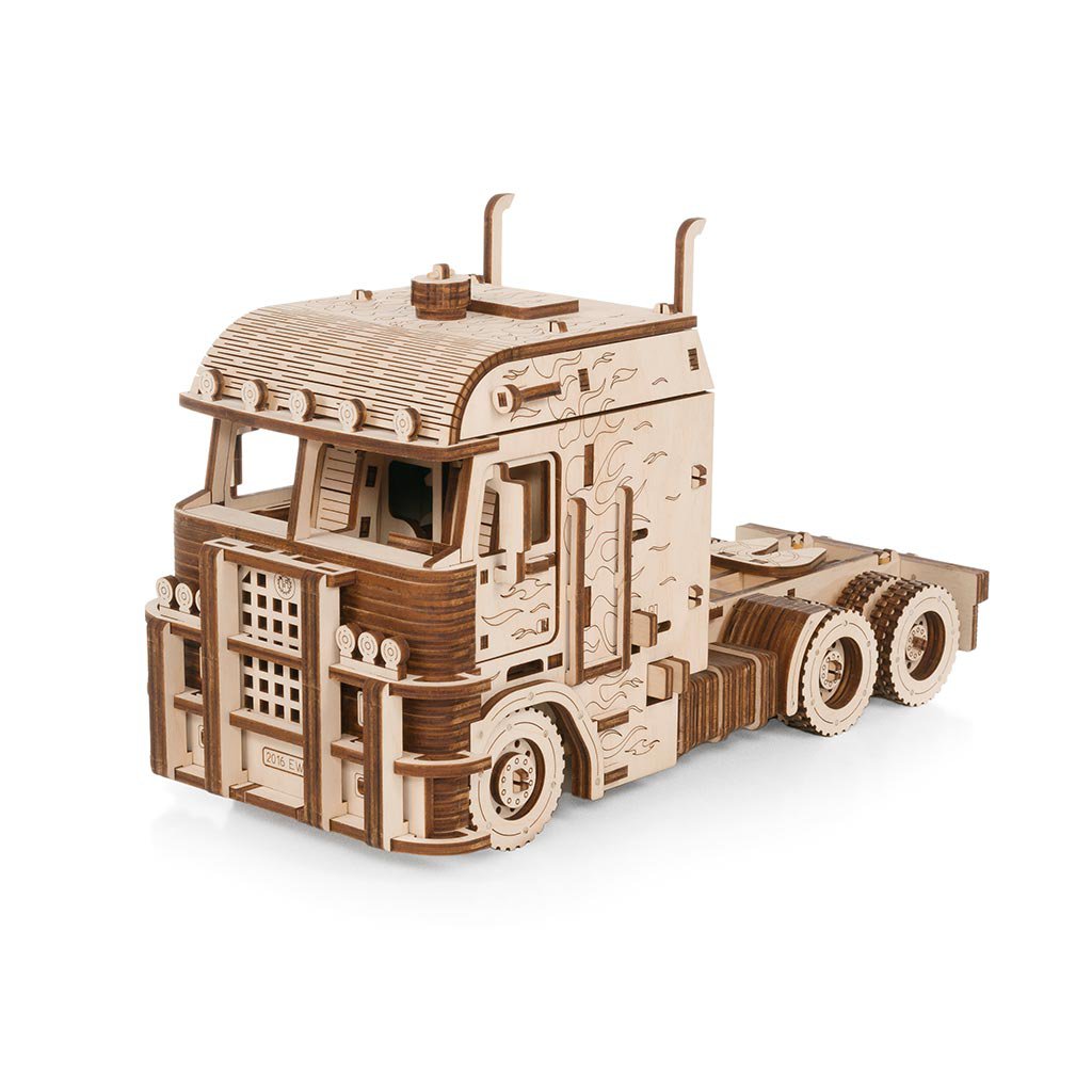 3D mechanische houten puzzel truck Road King 29,3 × 13,2 × 17,5 cm – 478 stukjes