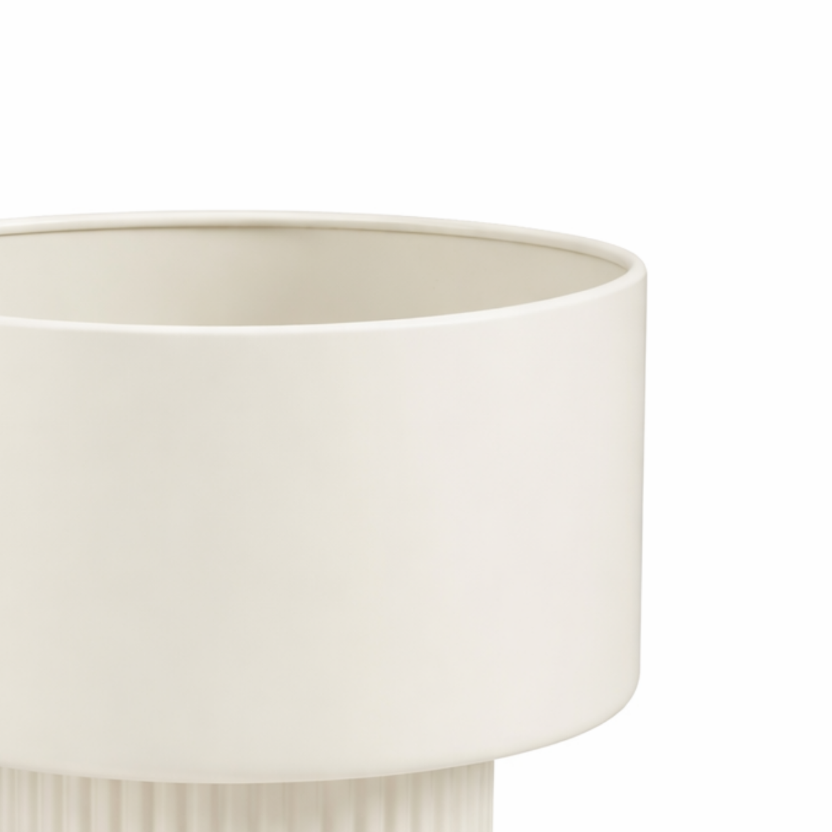 Lux bloempot, ijzer, off-white, Ø 31,5 × 33 cm