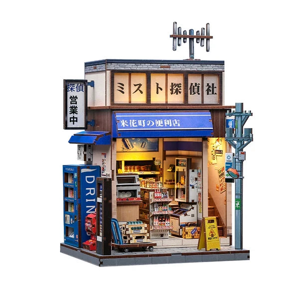 Beika-cho Convenience Store miniatuurhuisje, 15,5 × 13,7 × 22 cm