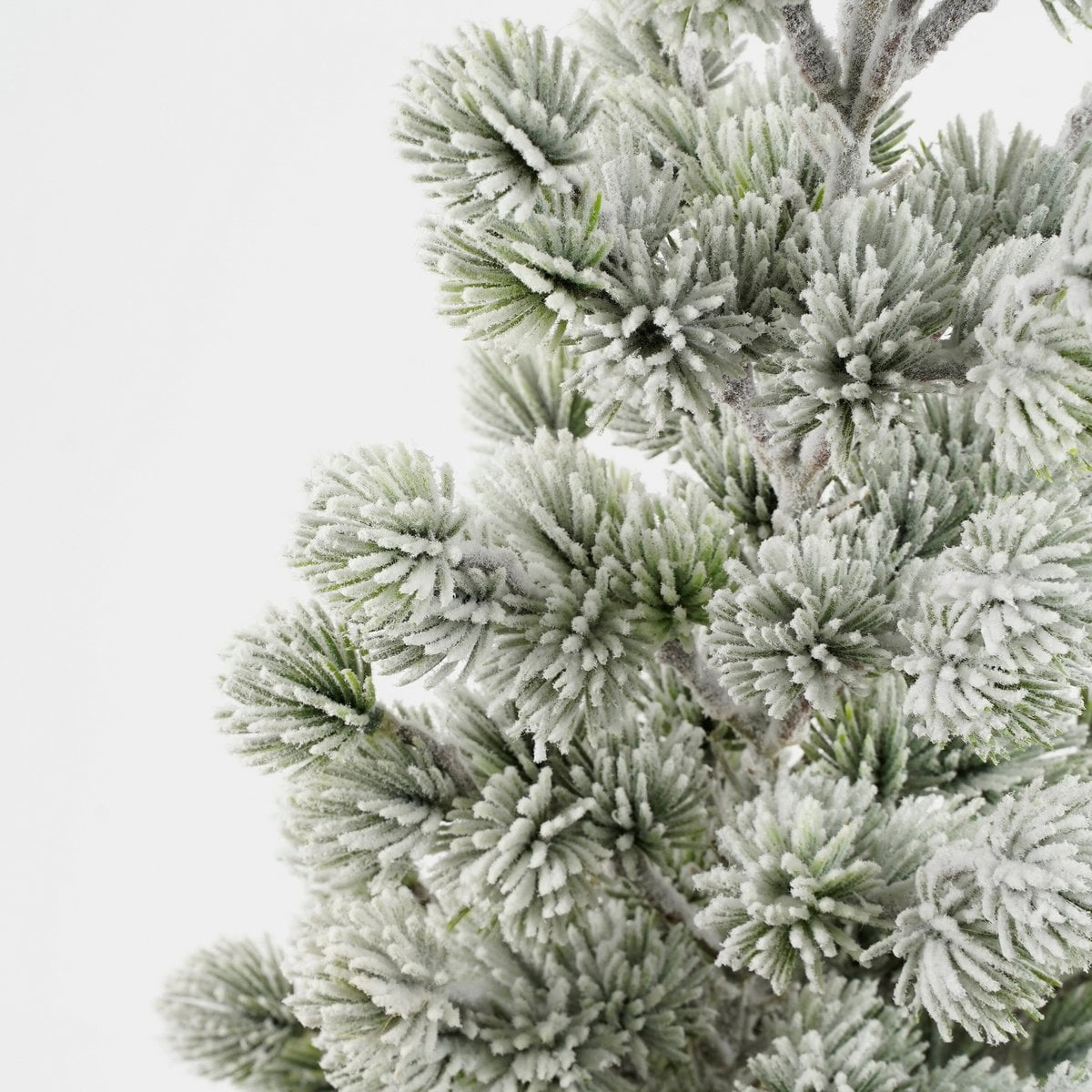 Besneeuwde kunstkerstboom in jute, 55 cm