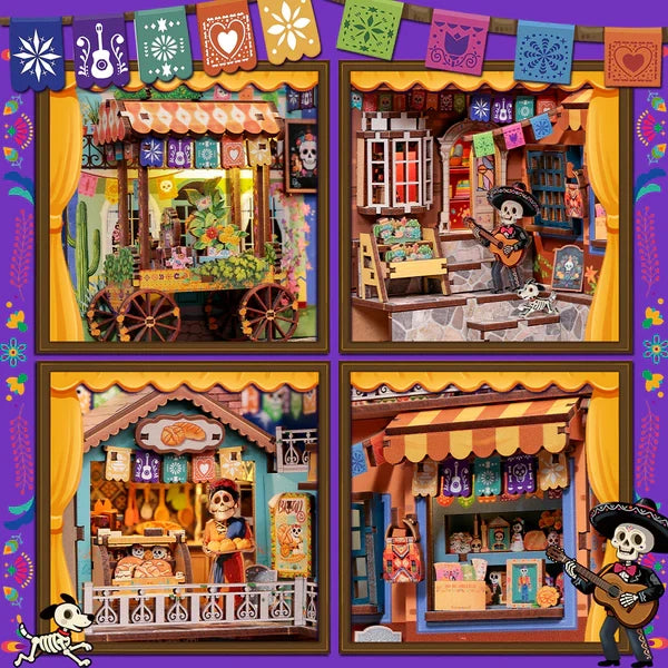 Plaza de los Muertos book nook, 18,3 × 12 × 23,3 cm