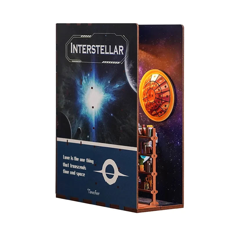 DIY book nook interstellar bookend, 24,5 cm