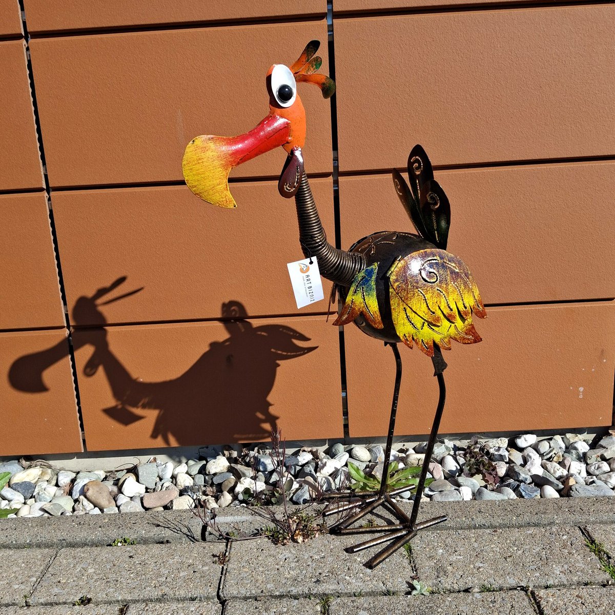 Metalen tuinvogel, 58 cm