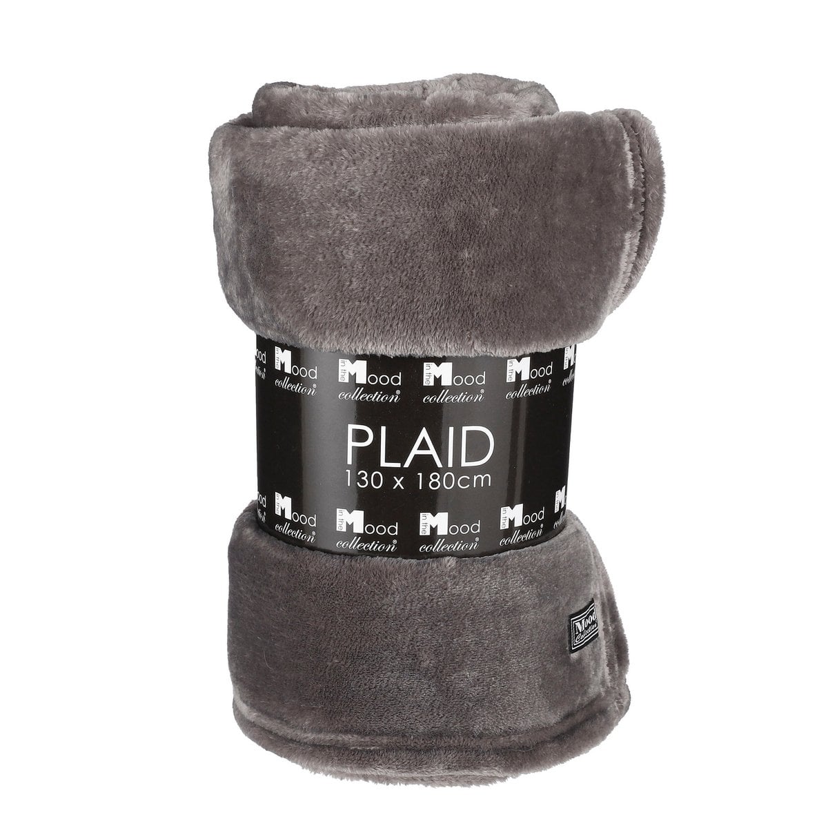 Plaid Famke antraciet, 130 × 180 cm