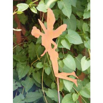 Roestkleurige vliegende elf op stang, 115 cm