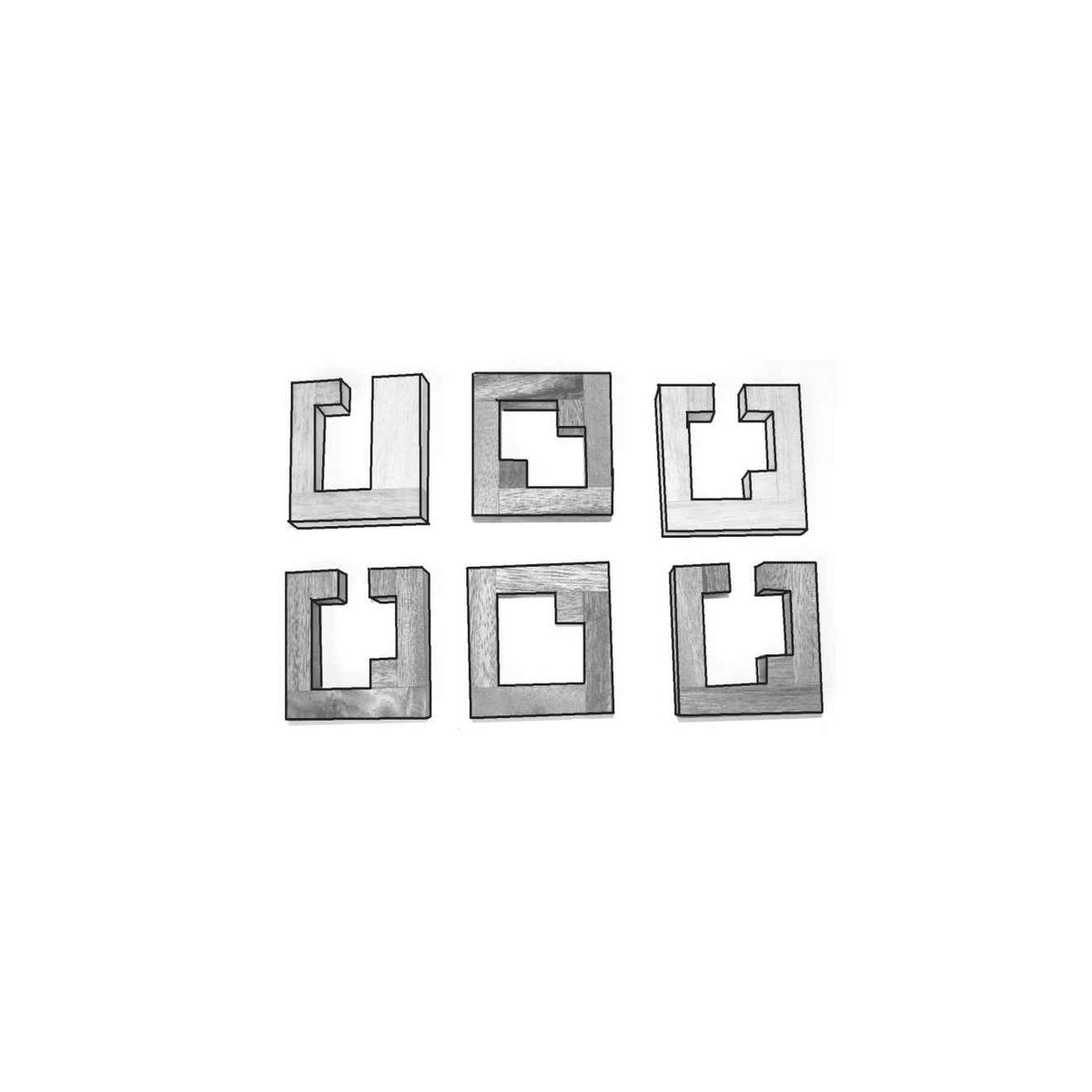 Breinbreker Jam houten puzzel 8 × 8 × 8 cm