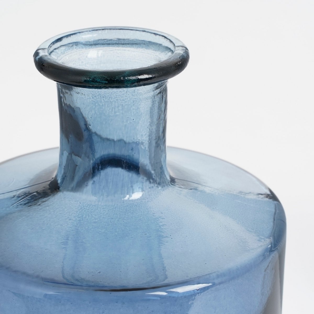 Mica Decorations Guan Flesvaas – Gerecycled Glas Blauw (H40 x Ø15 cm)
