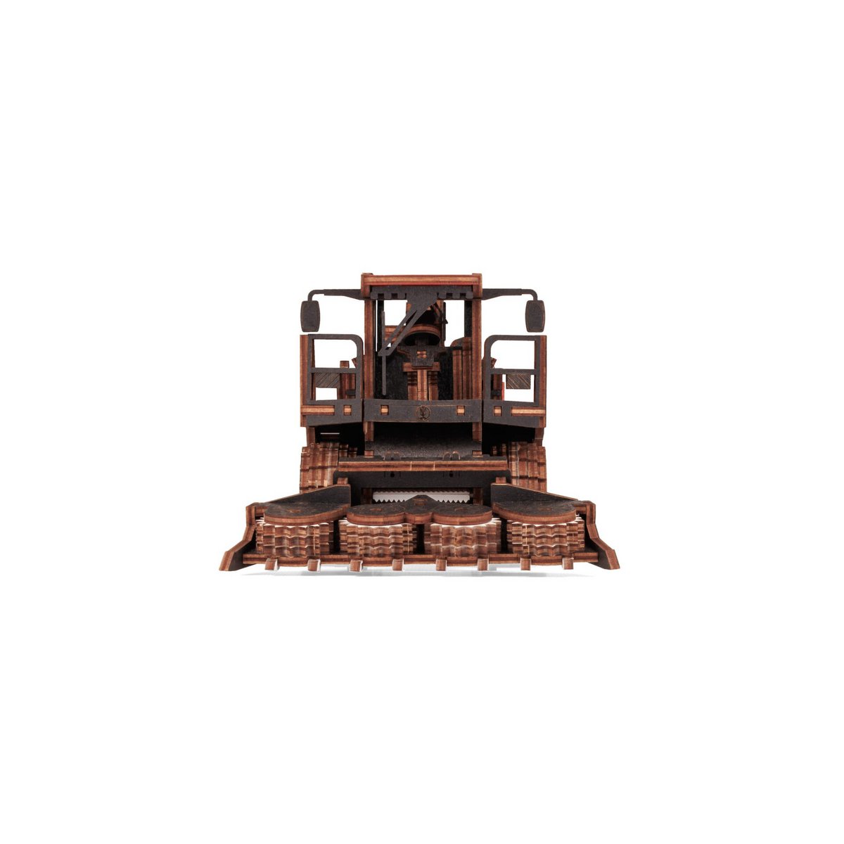 DIY houten mechanische puzzel hakselaar FS80, 27 x 15 x 12 cm
