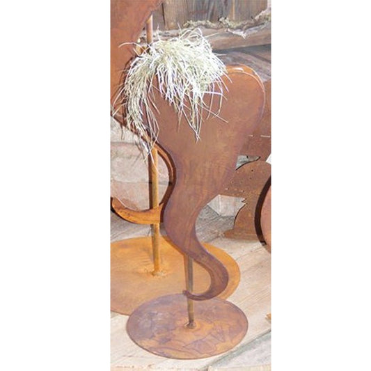 Rosi plantenhart met roestpatina
