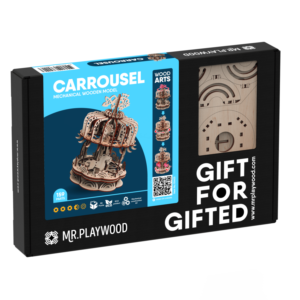 Mr. Playwood houten carrousel puzzel