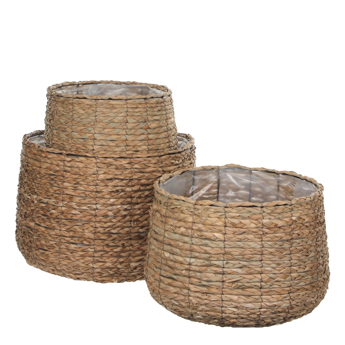 Avalon plantenmanden, set van 3, bruin