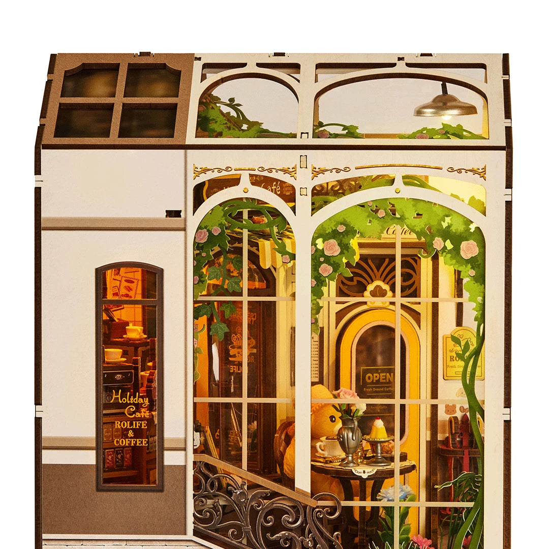 DIY book nook holiday café, 31,6 cm