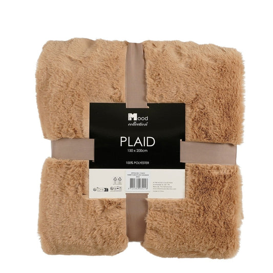 Mica Decorations Bronte Plaid – Fleece Beige (150 x 200 cm)